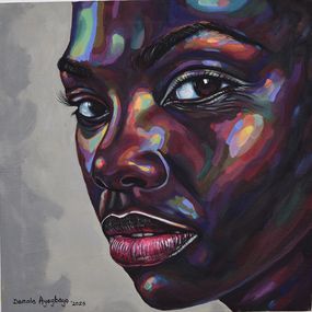 Peinture, Curiosity - 21st Century, Contemporary, Figurative Portrait, Africa Women, Damola Ayegbayo