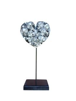 Sculpture, Heartskull Silver, VL.