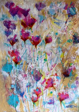 Painting, Fantasy with Flowers 22, Rakhmet Redzhepov (Ramzi)