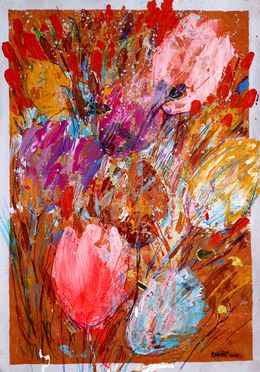 Painting, Fantasy with Flowers 24, Rakhmet Redzhepov (Ramzi)