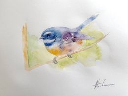 Painting, Great Tit, Artyom Abrahamyan