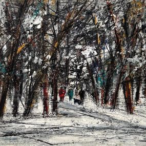 Peinture, Snowy Trees, Eduard Matevosyan
