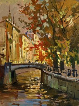 Peinture, Autumn City Park, Suprunchuk Yuriy