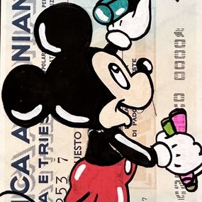 Painting, Mickey Mouse on check, Crys
