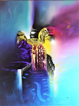 Painting, Morty blues, Valérie Lamarre