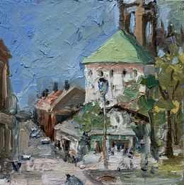 Painting, Small town in Italy, Schagen Vita