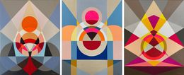 Painting, The Self 16, 17 and 18. Triptych, Neerja Chandna Peters
