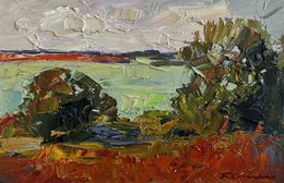 Peinture, Autumn Days by the River, Boris Serdyuk