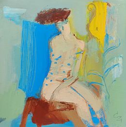 Painting, Yellow flowers, Victoria Cozmolici