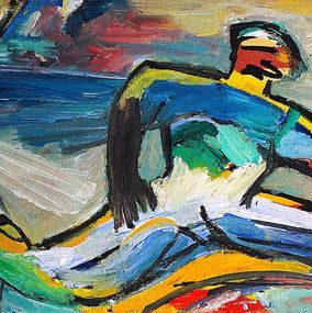 Painting, Courrir, Richard Vildeman