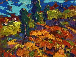 Peinture, In the Autumn Meadows, Ivanyuk Oleksiy