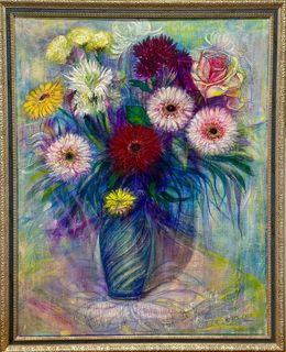 Painting, Dutch Daisies, Manana Eloshvili