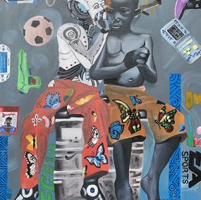 Peinture, Yesterday, Today, Tomorrow of Africa 1, Oladire Araireoluwa