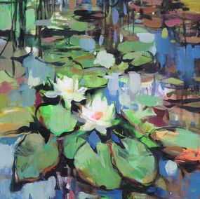 Painting, Water lilies of Vecpiebalga, Alise Medina