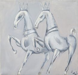 Painting, The King's Horses, Ivars Heinrihsons