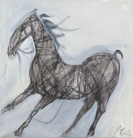 Gemälde, Galloping horse, Ivars Heinrihsons