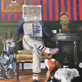 Peinture, Yesterday, Today, Tomorrow of Africa 2, Oladire Araireoluwa