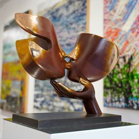 Sculpture, Baiser sur la bouche, Etienne