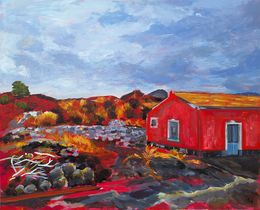 Painting, Terre de feu et d'oubli, Valerie Le Meur