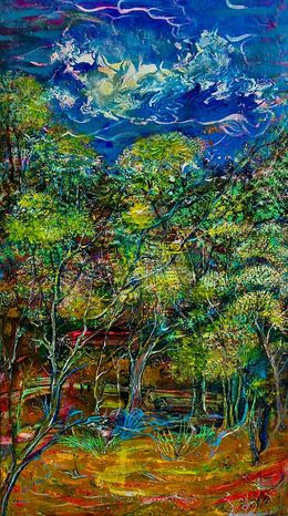 Painting, Forest Landscape, Manana Eloshvili