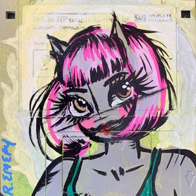 Painting, Cat, Raphaelle Emery