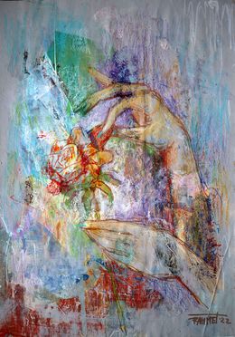 Painting, Fantasy with Flowers 26, Rakhmet Redzhepov (Ramzi)