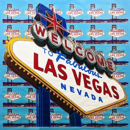 Painting, Welcome To Fabulous Las Vegas (large unique painting), Steve Kaufman