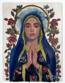 Painting, Madonna Flor, Papayon