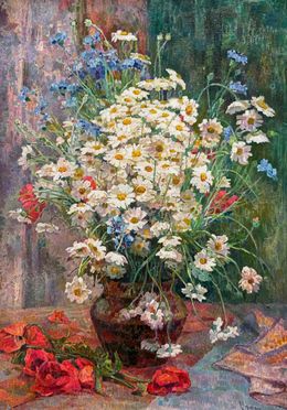 Pintura, Still Life with Daisies, Ashot Muradyan