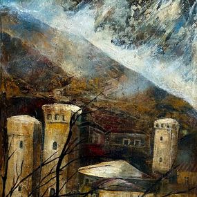Painting, The Landscape of Svaneti, Manana Eloshvili