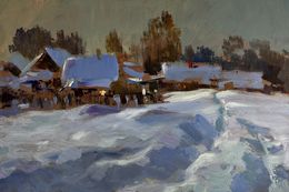 Pintura, Large Snow Drifts Fell, Suprunchuk Yuriy