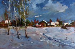 Pintura, Winter Path Leading Home, Suprunchuk Yuriy