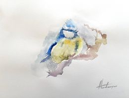 Painting, Great Tit, Artyom Abrahamyan