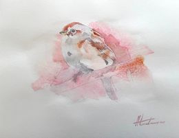 Painting, House Sparrow, Artyom Abrahamyan