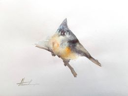Painting, Tufted Titmouse, Artyom Abrahamyan