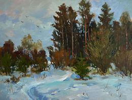 Pintura, Path in the Winter Forest, Suprunchuk Yuriy