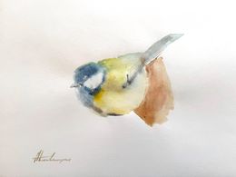 Painting, Great Tit, Artyom Abrahamyan