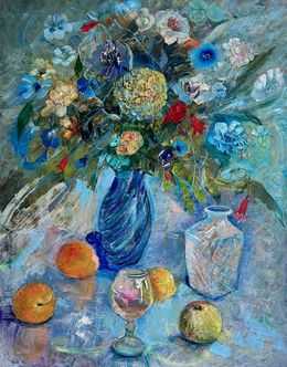 Painting, Still life with Peaches, Manana Eloshvili