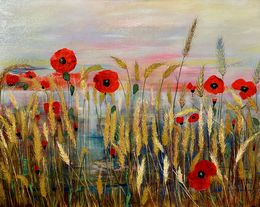 Painting, Poppies, Manana Eloshvili