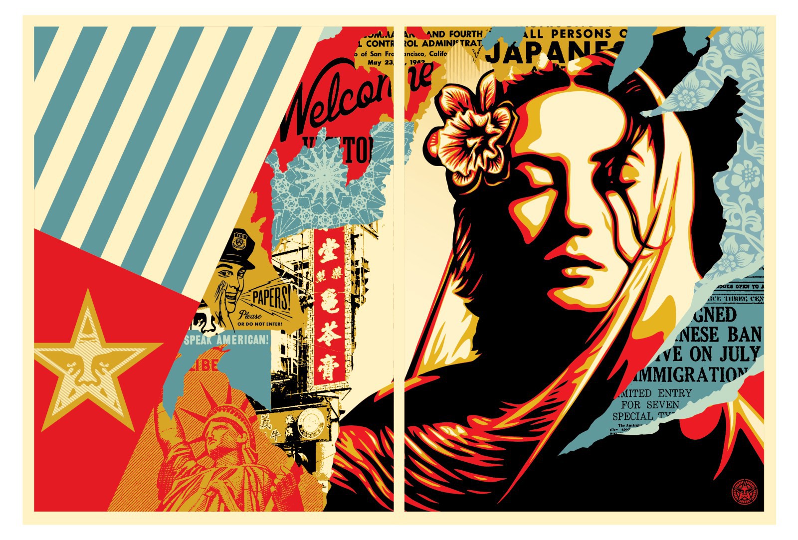 Shepard Fairey (Obey), Welcome Visitors Shepard Fairey (Obey), Welcome Visitors