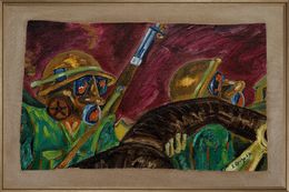 Pintura, Gas' Série ' Soutien au Vietnam, S. Birga