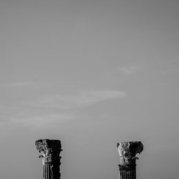 Photography, Aquilea, Roman Forum, colonnade of the eastern arm of the portico, Aurisina limestone and brick restoration, 170-180 AD, Marcello Grassi