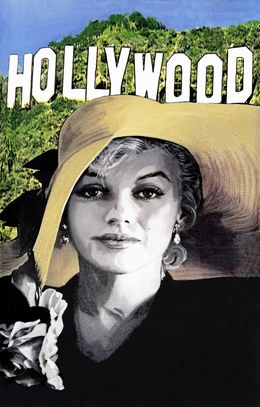 Pintura, Sophisticated Marilyn - Hollywood Style (large unique painting), Steve Kaufman