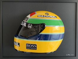 Sculpture, Demi casque Ayrton Senna, Ian Philip