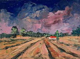 Painting, Tuscany. Italy. Landscape, Schagen Vita