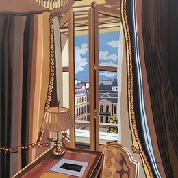 Painting, Fenêtre sur cour, Sylvie Eudes