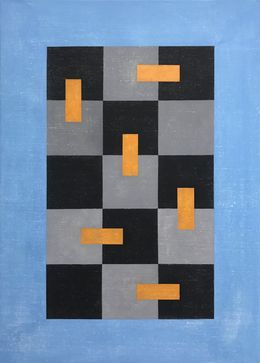 Painting, Three free cells, Yury Rostiskavsky