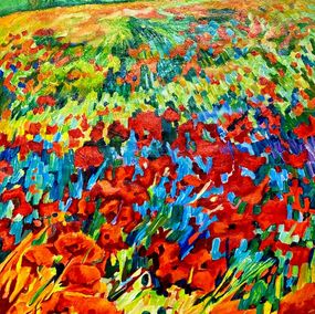 Painting, The Breeze of a Poppy Field, Gabriel Monte