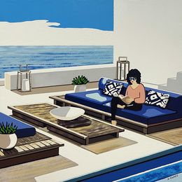 Painting, Pause Lecture, Sylvie Eudes