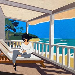 Painting, Soleil, Sylvie Eudes